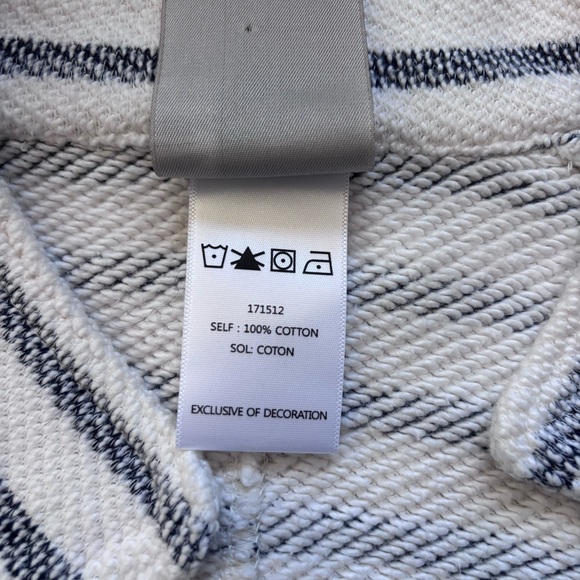 Anthropologie Dolan Left Coast nautical striped knit sweater jacket size Large - Picture 7 of 11